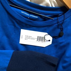 Rhine Color Block Cuff Top - M (18-20)